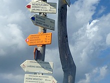 Rozcestn�k u Vrbatovy boudy